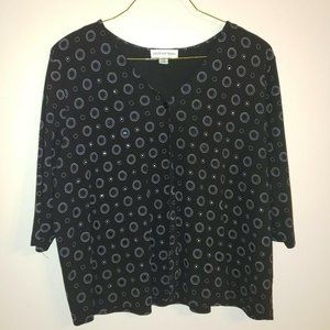 August Max Woman plus size 2X cardigan rhinestone